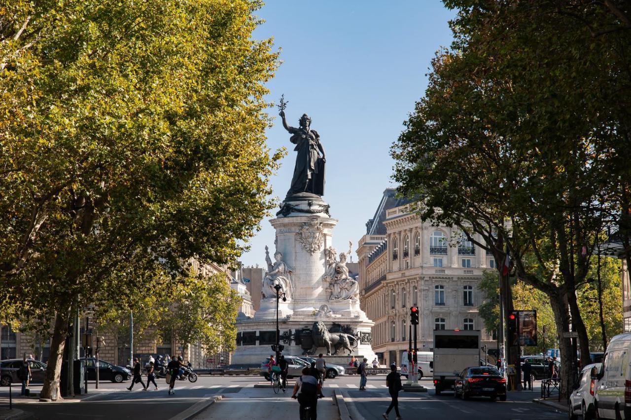 Hotel Au Coeur De Republique Parijs Buitenkant foto